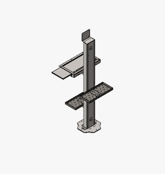 Floor mount computer monitor stand